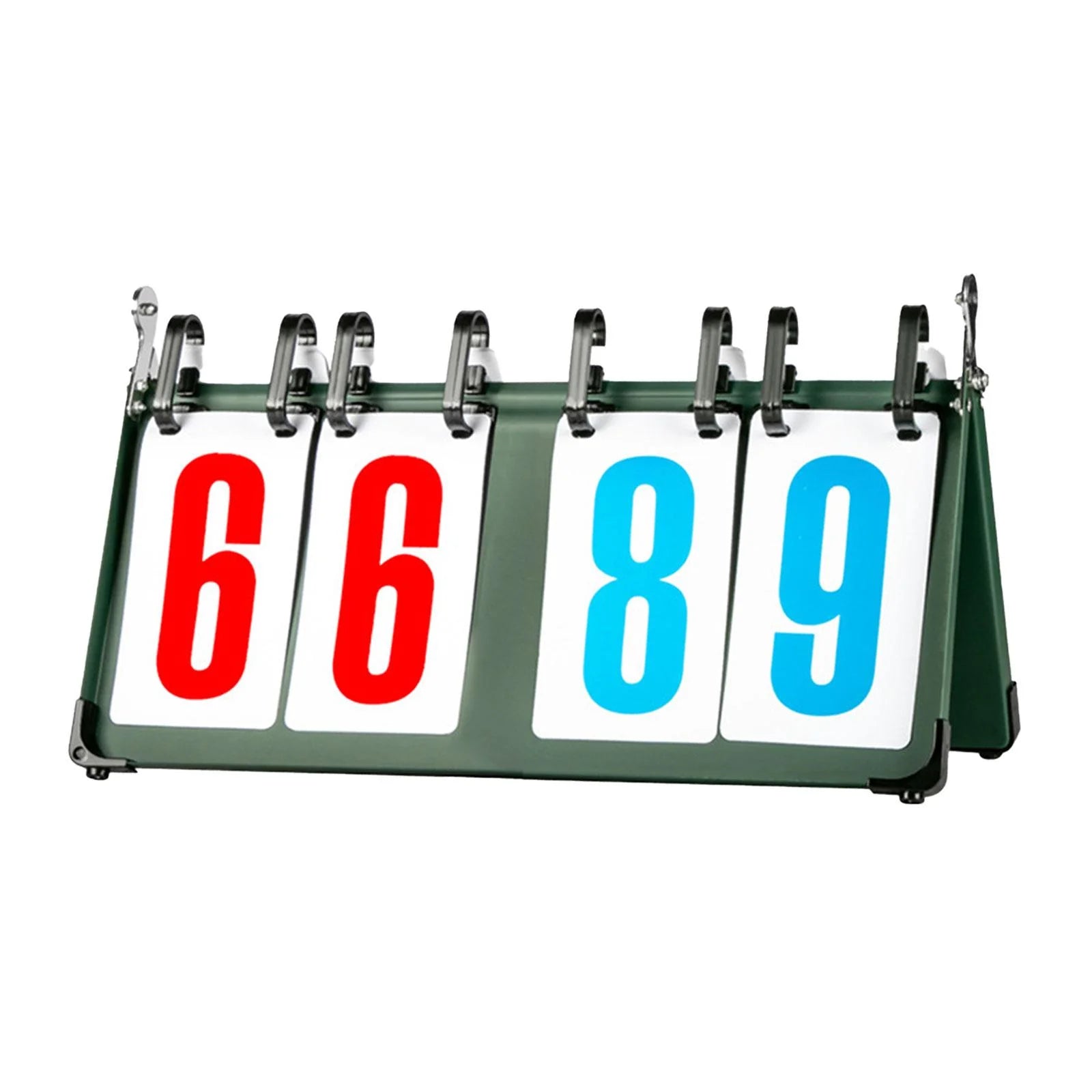 BAOSITY Tabletop Flip Scoreboard 4/5/6 Digit Sports Scoreboard Multifunctional Easy to Read Score Keeper for Basketball Sports Events 4 Digit