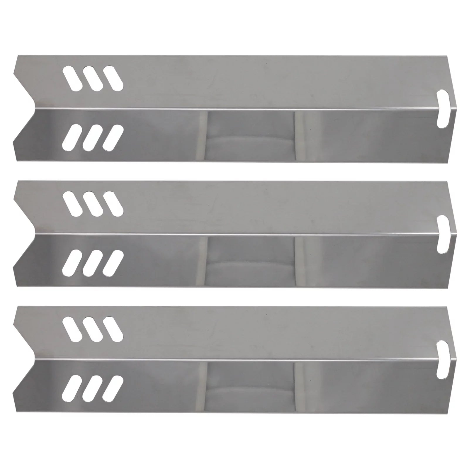 3-Pack BBQ Grill Heat Shield Plate Tent Replacement Parts for Backyard Classic GBC1255W - Compatible Barbeque Stainless Steel Flame Tamer, Flavorizer Bar, Vaporizer Bar, Burner Cover 15