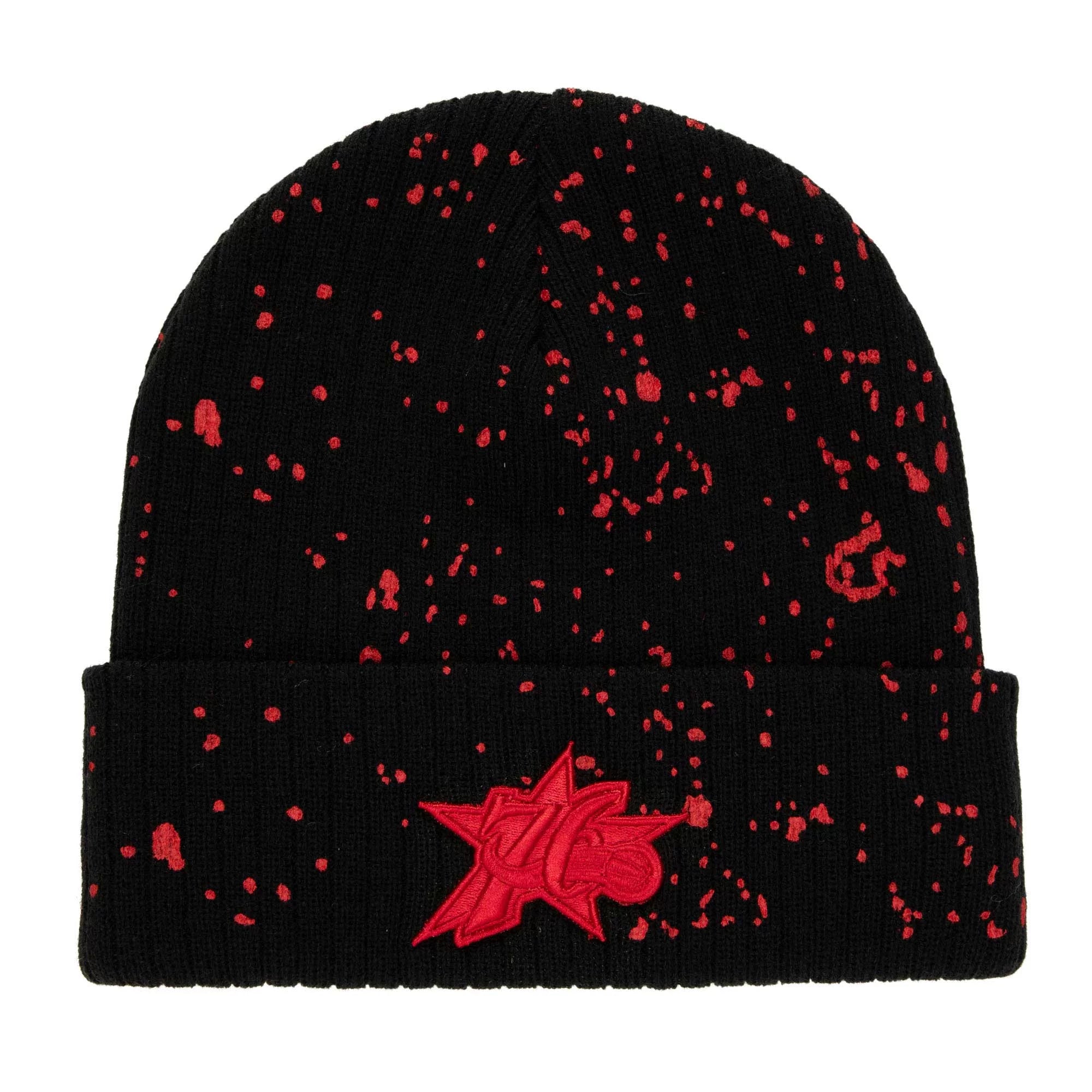 Men's Mitchell & Ness  Black Philadelphia 76ers Nep Speckle Cuffed Knit Hat - OSFA