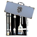 Siskiyou - American Heroes 8-Piece BBQ Set with Hard Case, Police