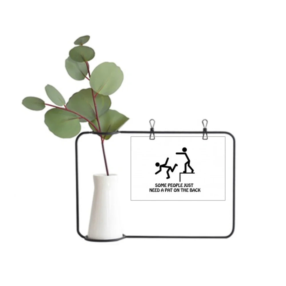Tap Guide Back Metal Picture Frame Cerac Vase Decor