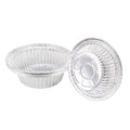 Uxcell Round Aluminum Foil Pans 27oz Disposable Trays Take Out Barbecue Baking Roasting Containers for Cooking 6 Pack