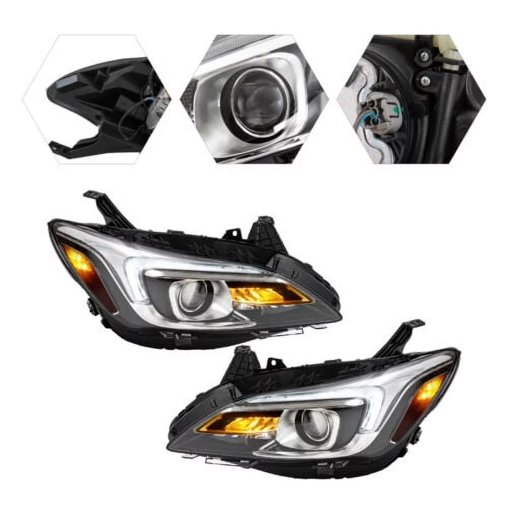 Front HID Headlight LED DRL w/AFS For 2017 2018 2019 Buick LaCrosse Left & Right