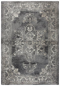 Gatney Rugs Woodwind Area Rug PN6972 Gray Petals Corners 9' 10 x 12' 6 Rectangle