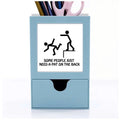 Tap Guide Back Art Deco Fashion Desk Supplies Organizer Pen Holder Card