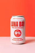 Luna Bay 0% Raspberry Rambler Tea Mocktail - 12oz - 12 Pack