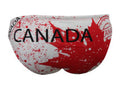 Men's Swimsuit Brief Athletic Swimwear Canada Red, Water Polo, Underwater Rugby, High Performance