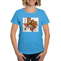 CafePress - Texas Cowboy & Longhorn Ash Grey T Shirt - Women's Traditional Fit Dark T-Shirt