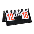 Flip oard Score Keeper Portable Folding Professional Scoreboard Table Scoreboard for Pingpong Ball Basketball Soccer Baseball Style B
