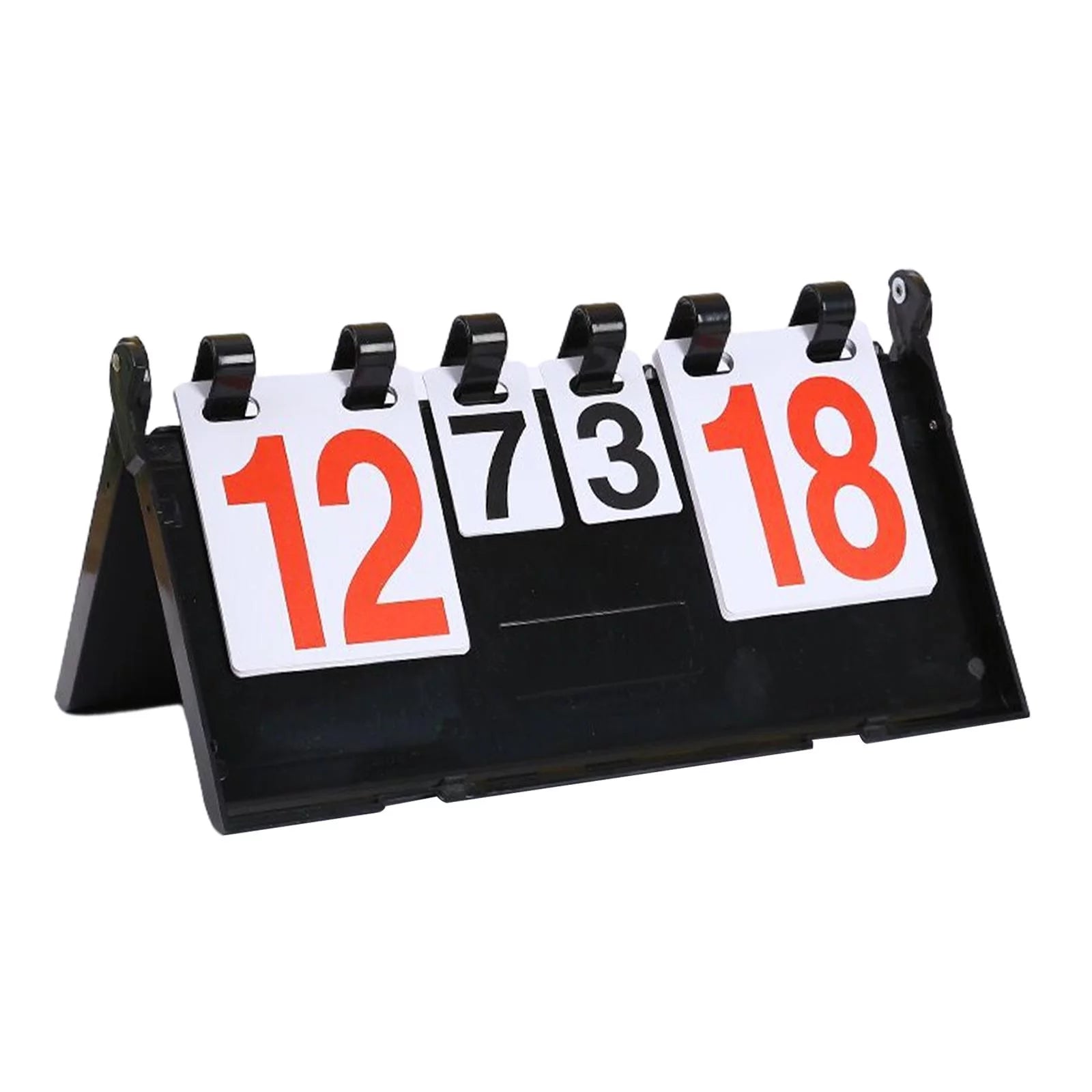 Flip oard Score Keeper Portable Folding Professional Scoreboard Table Scoreboard for Pingpong Ball Basketball Soccer Baseball Style B