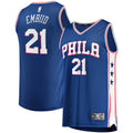 Youth Fanatics Branded Joel Embiid Royal Philadelphia 76ers 2019/20 Fast Break Replica Jersey - Icon Edition