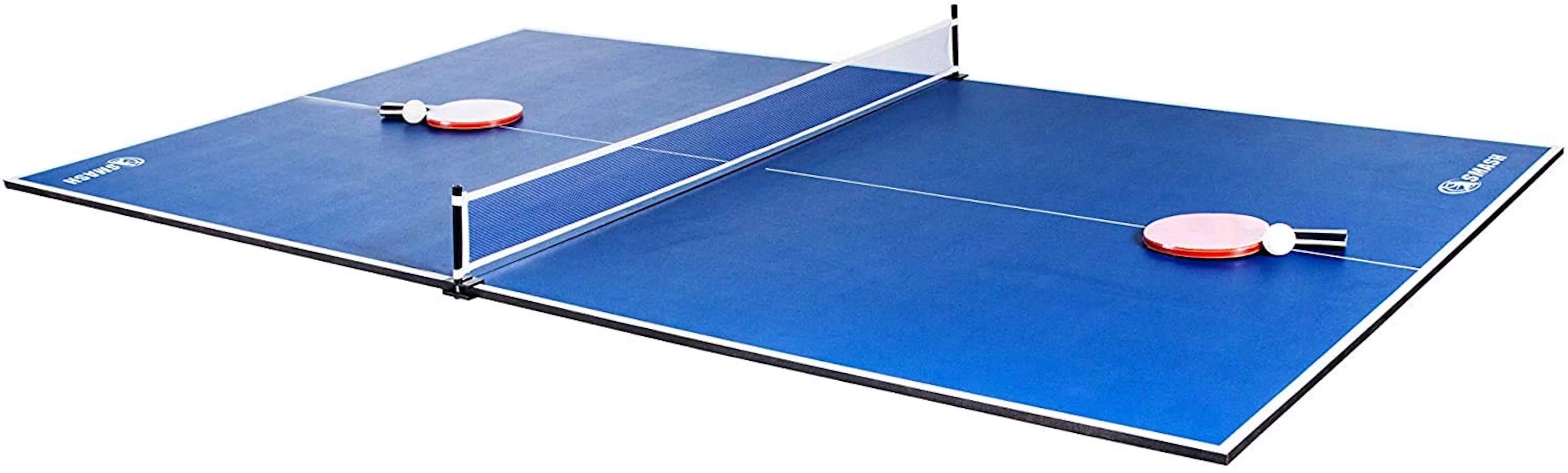 RACK Virgo Table Tennis Conversion Top for Billiard/Pool Table 4 Piece (Blue)