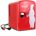 Coca-Cola 6 Can Portable Cooler/Warmer Mini Fridge Polar Bear