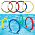 4pcs Diving Rings Underwater Swimming Rings Sinking Pool Toy Rings For Child AL