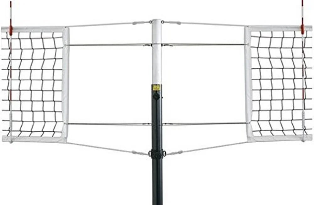 First Team Frontier Express-SBS Steel Competition Steel Volleyball System with Sockets44; Grey