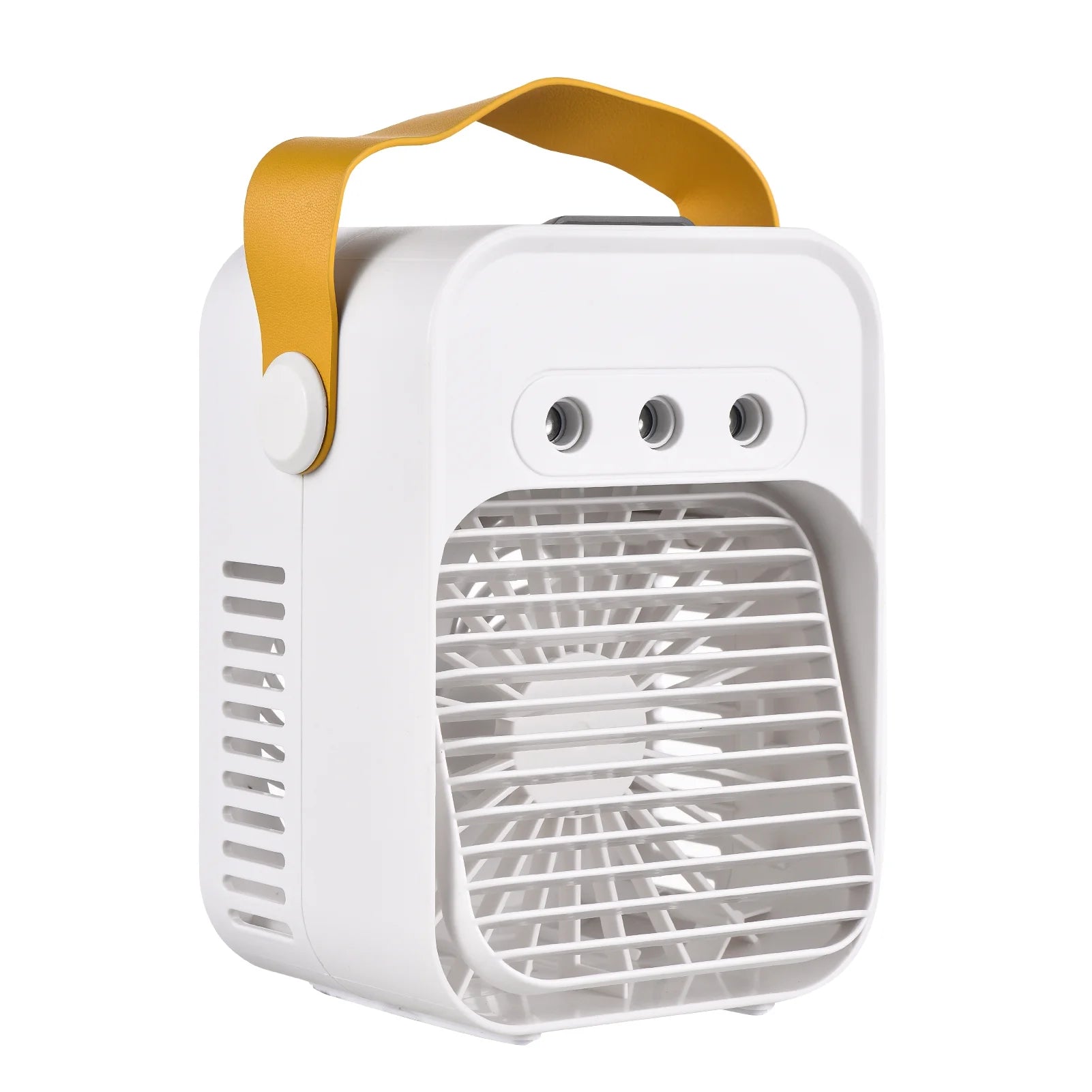 Portable Air Cooling Fan Desktop Air Cooler with Colorful 3 Wind Speeds Adjustable Wind Direction for Home Bedroom Office Outdoor Camping Use