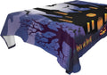 Coolnut Halloween Ghost Tablecloth, Waterproof Washable Polyester Square Table Cover, Durable Tablecloth for Kitchen Dining Table Party Decor, 60X 90