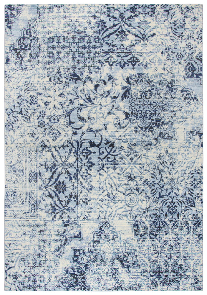 Gatney Rugs Woodwind Area Rug PN6959 Ivory Vines Distressed 2' 3 x 7' 7 Rectangle