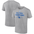 Men's Fanatics Branded Heather Gray Kentucky Wildcats 2022 SEC Volleyball Regular Season Champions T-Shirt