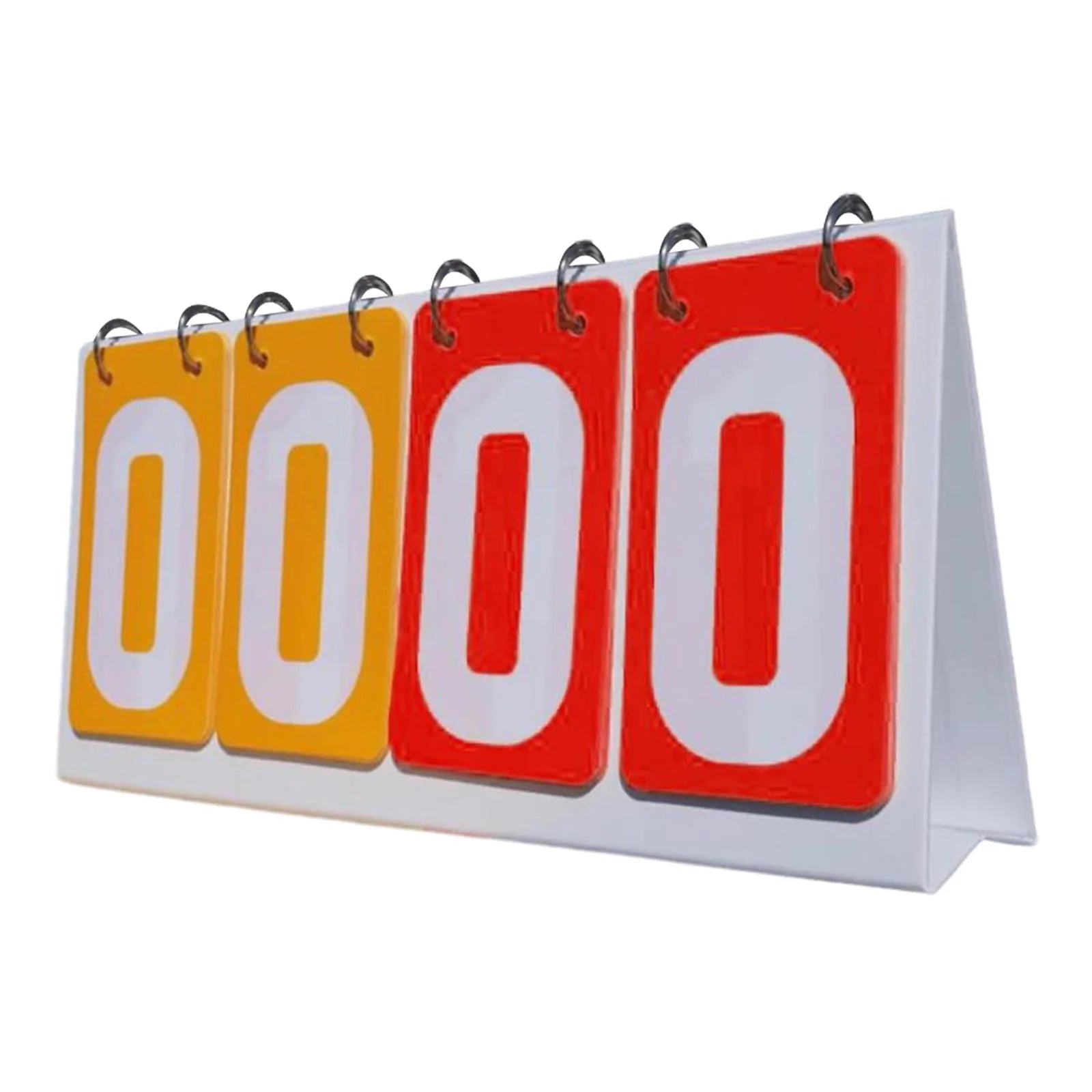 kesoto Flip Number Score Board Multi Sports Scoreboard Team Games Tabletop Score for Volleyball Baseball Football Basketball Yellow Red