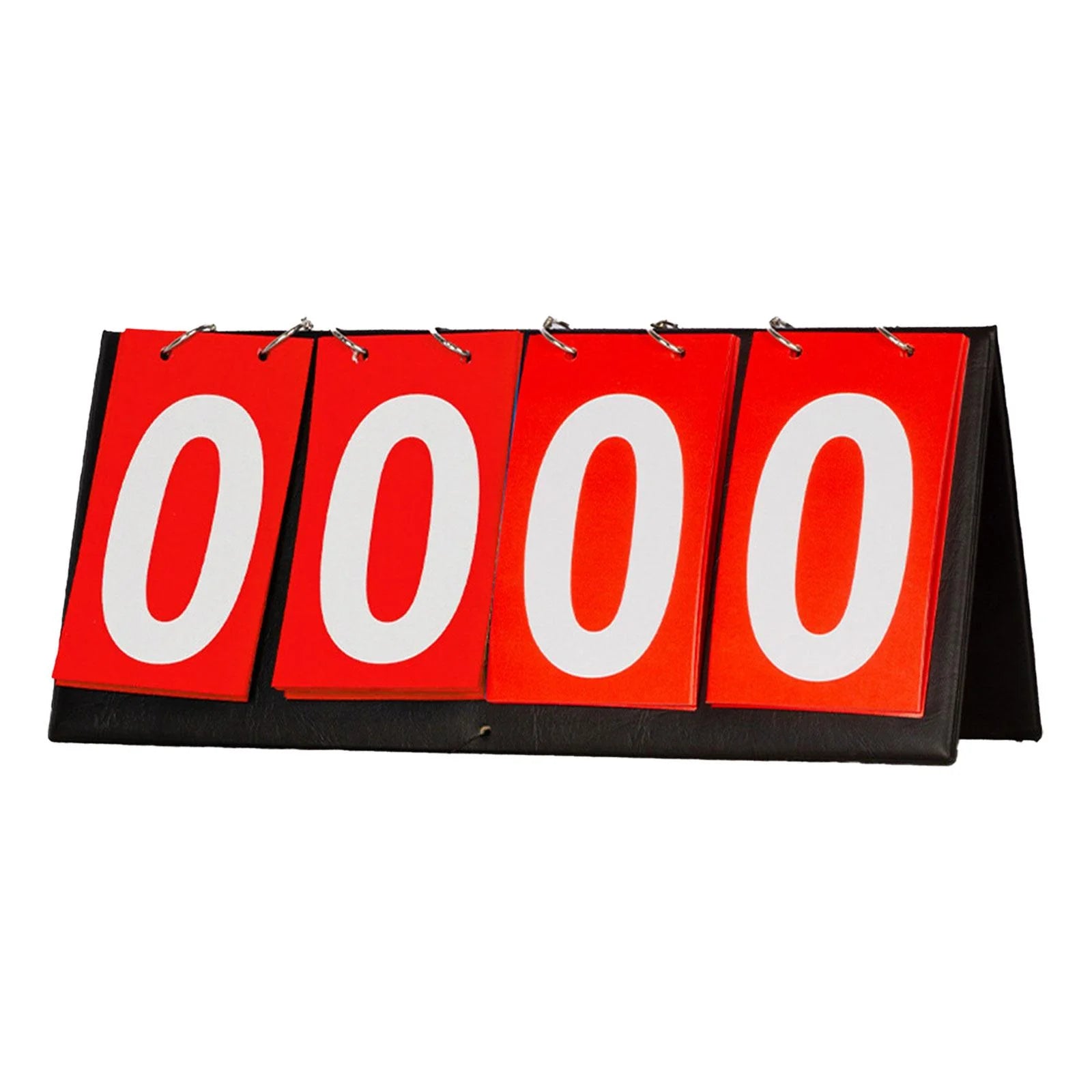 yotijar Tabletop Flip Scoreboard 4 digits Sports Scorekeeper Score Keeper for Basketball Red