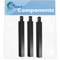 3-Pack BBQ Gas Grill Tube Burner Replacement Parts for Glen Canyon 720-0152-NG - Compatible Barbeque 16 Cast Iron Pipe Burners