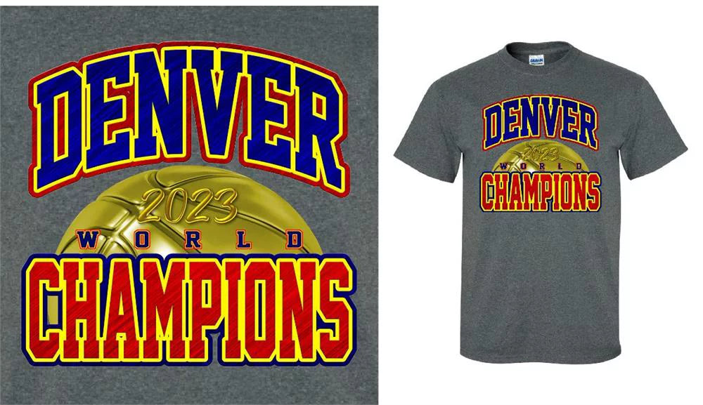Denver Basketball 2023 Championship T-shirt M