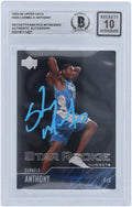 Carmelo Anthony Denver Nuggets Autographed 2003-04 Upper Deck Star Rookie Blue Paint #303 Beckett Fanatics Witnessed Authenticated 10 Rookie Card - Fanatics Authentic Certified