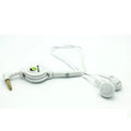Retractable Headset Handsfree Mic Dual Earbuds Earphones G4Z for Samsung Galaxy S6 Edge+, Google Nexus 10, Tab 8.9 TabPRO 12.2 10.1 SM-T520 S 10.5 SM-T800, S8, Kids Tab 3 7.0 Grand Prime