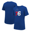 Unisex Stadium Essentials Royal Philadelphia 76ers Primary Logo T-Shirt