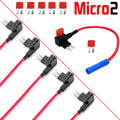 Add A Circuit Piggy Back Fuse Tap Micro2 10AMP Blade Fuse Holder ATR APT Fuse X5
