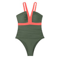 WEAIXIMIUNG Swim Suits for Women 2024 Women Monkini Swimsuit Sleeveless Swimsuit Surfing Beach Holiday Swimsuit Green M