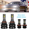 LED Headlight + Fog Light 4*Bulbs Combo Kit For Buick LaCrosse 2014 2015 2016