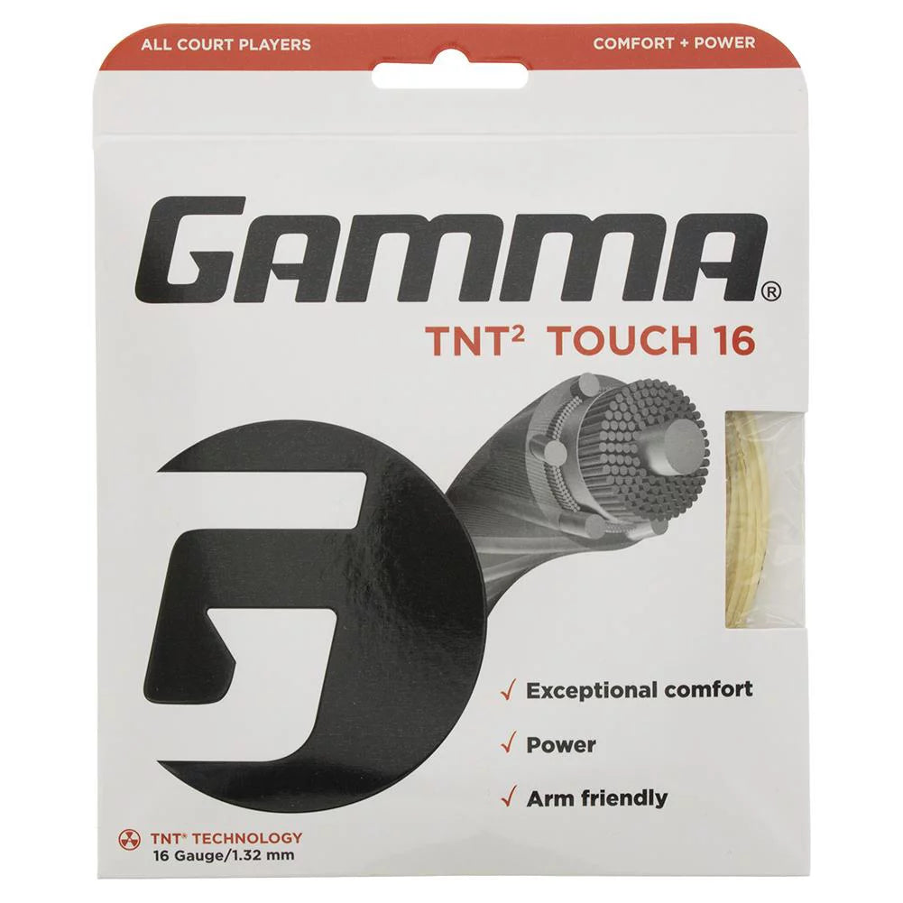 Gamma TNT2 Touch Tennis String Natural (  17G Natural  )