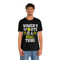 DJH Apparel | Women's Sports Is A Real Thing Softball Unisex Tshirt