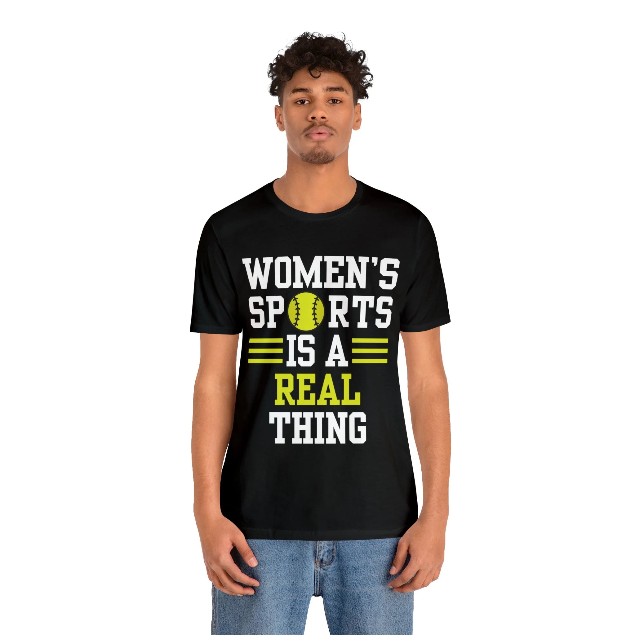 DJH Apparel | Women's Sports Is A Real Thing Softball Unisex Tshirt