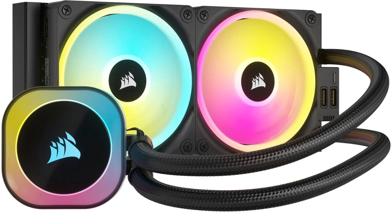 iCUE LINK H100i RGB Liquid CPU Cooler with QX120 RGB fans - Black CW-9061001-WW