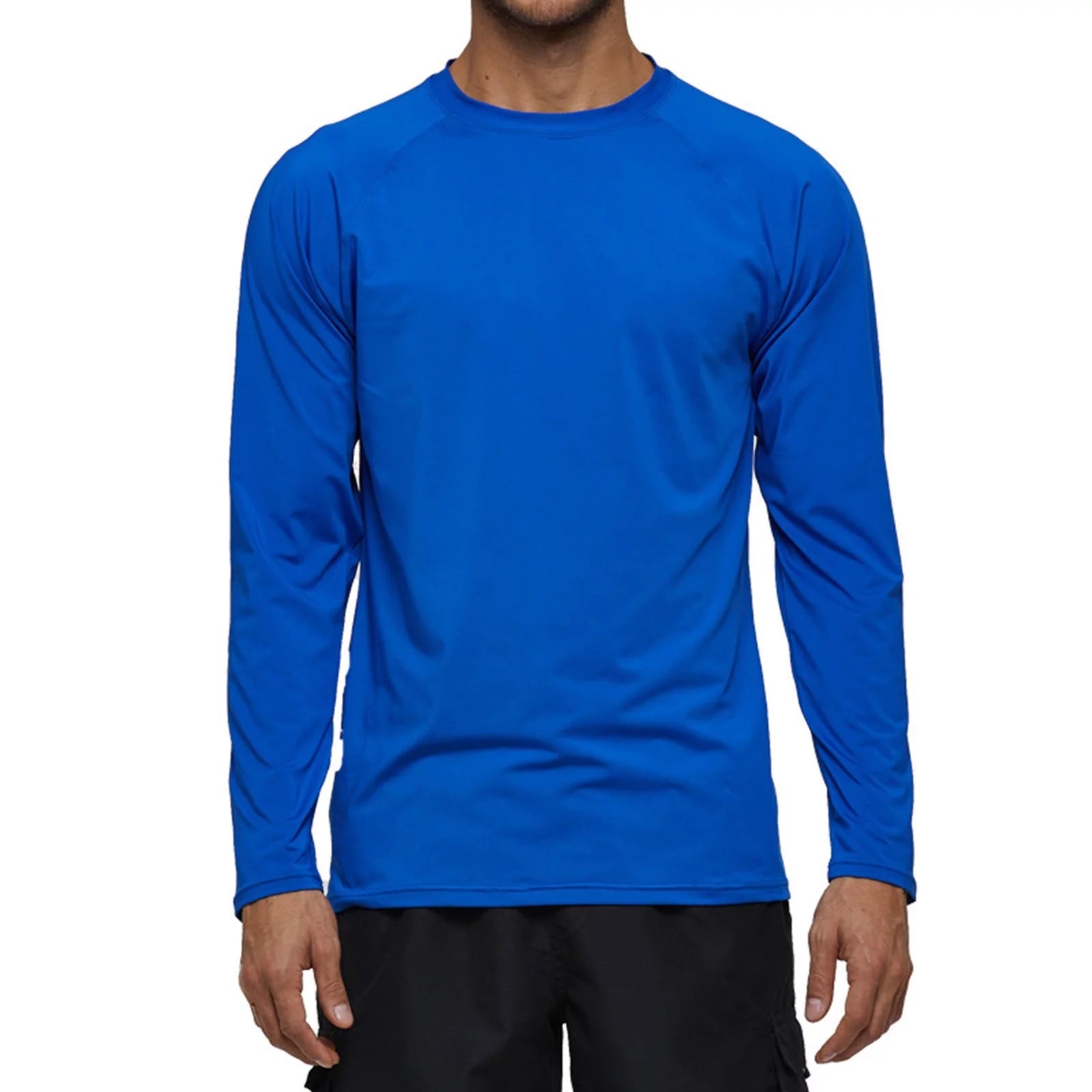YUHAOTIN Mens Tshirts Summer Men's Fashion Trend Solid Color Long Sleeved Surfing Suit Swimming Sun Suit Hip Hop T Shirts for Men T-Shirts for Men Loose Fit
