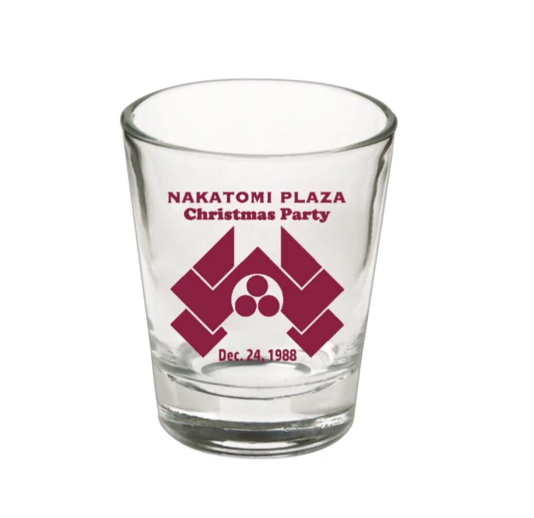 Die Hard Movie Holiday Party Christmas Mini Drinking Glass LIMITED EDITION