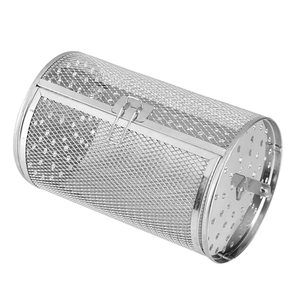 Stainless Steel , Rotisserie Grill Cage For , Walnuts, Almonds Baking, Kitchen BBQ Tool