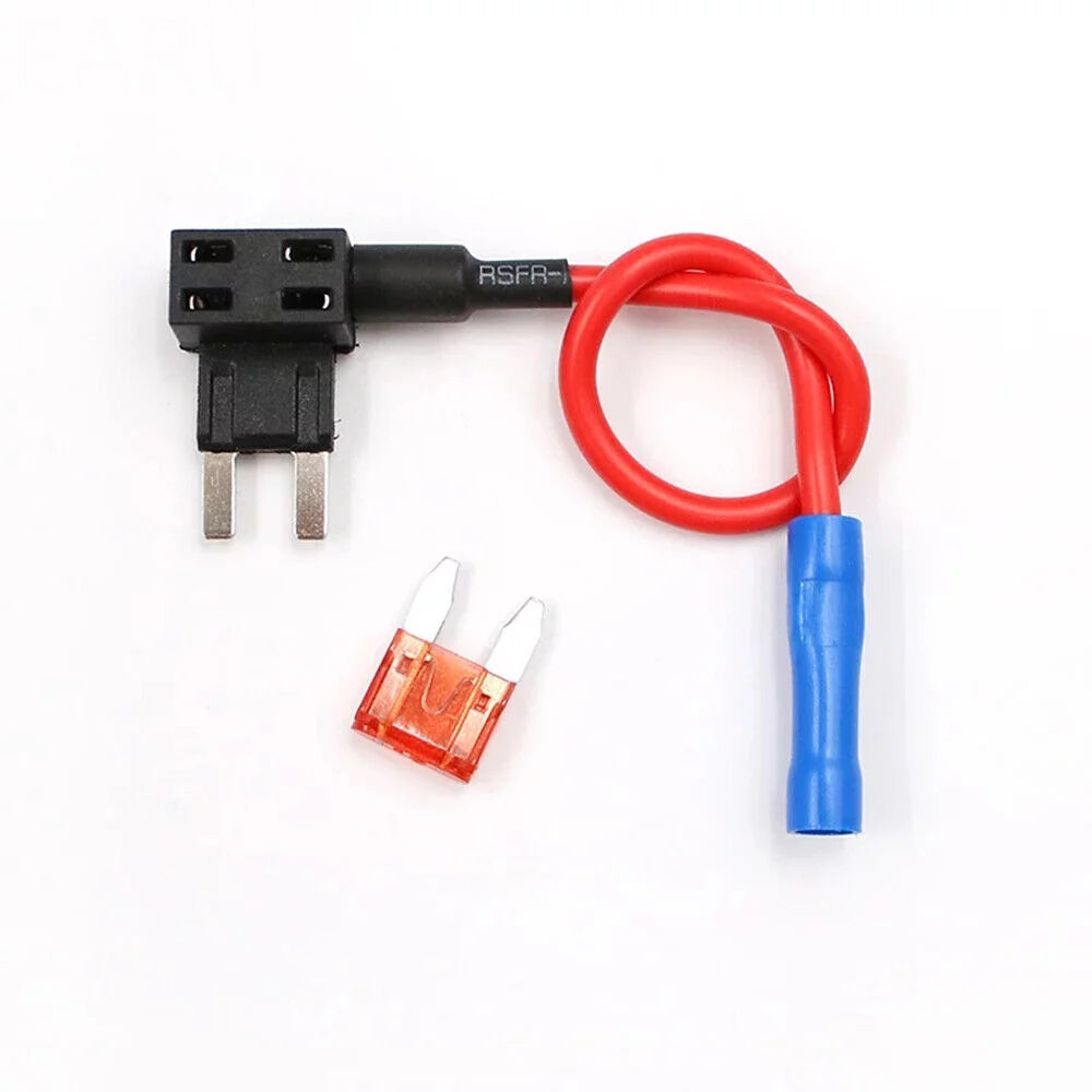 5 X 12V Add A Circuit Mini Blade Fuse Splice Holder ATM APM Piggy Back Fuses Tap
