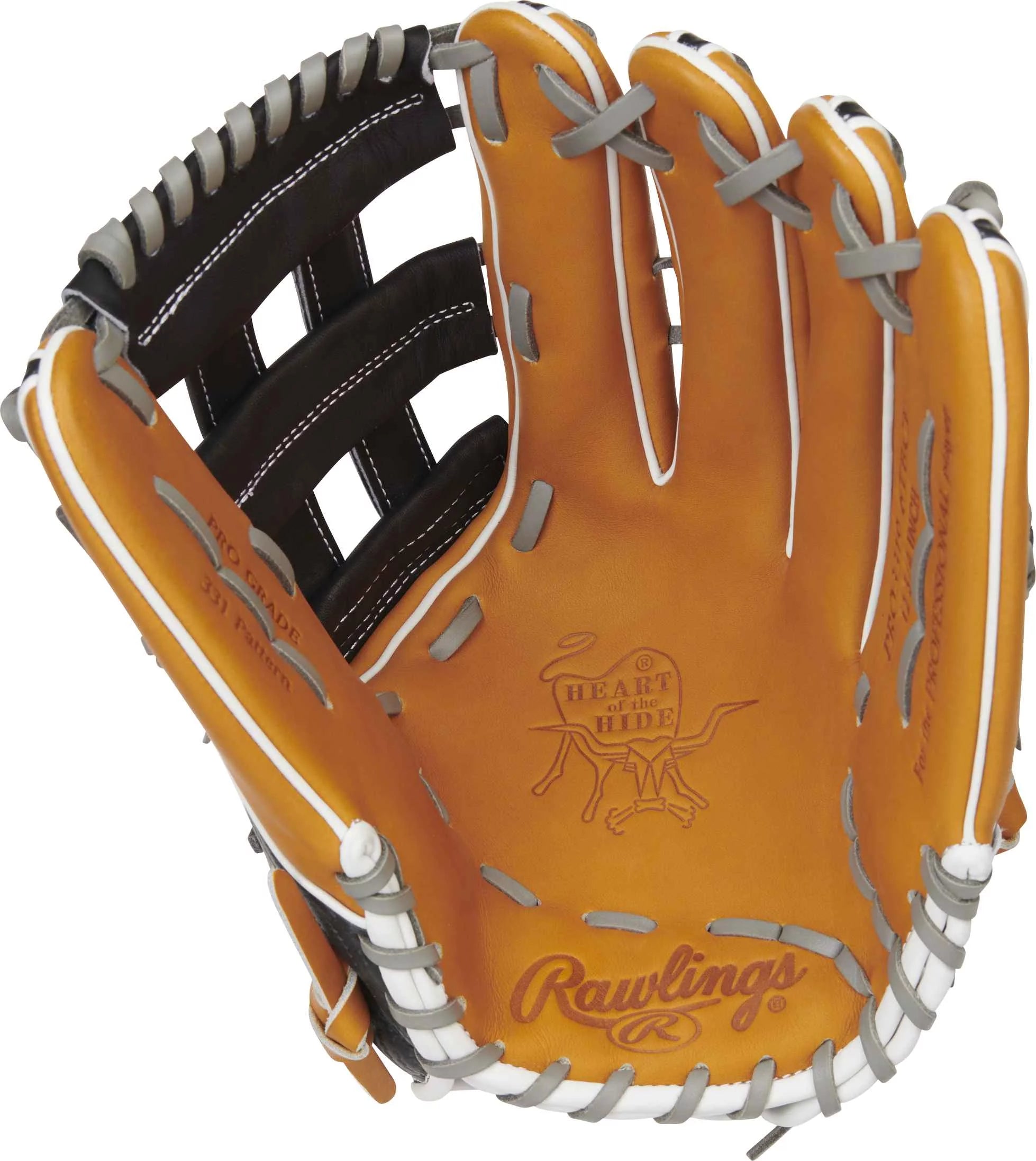 Rawlings Heart of the Hide Hyper Shell 12.75-inch Glove | Right Hand Throw | Outfield