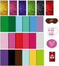 Infusible Transfer Ink Sheets for Heat Press Machine, Solid Color Transfer Paper Sublimation for Cricut Mug Press, 4.5x12 Glitter Pre-Inked Sublimation Paper for T-Shirts Cup Coasters Mug£¨24pcs£©