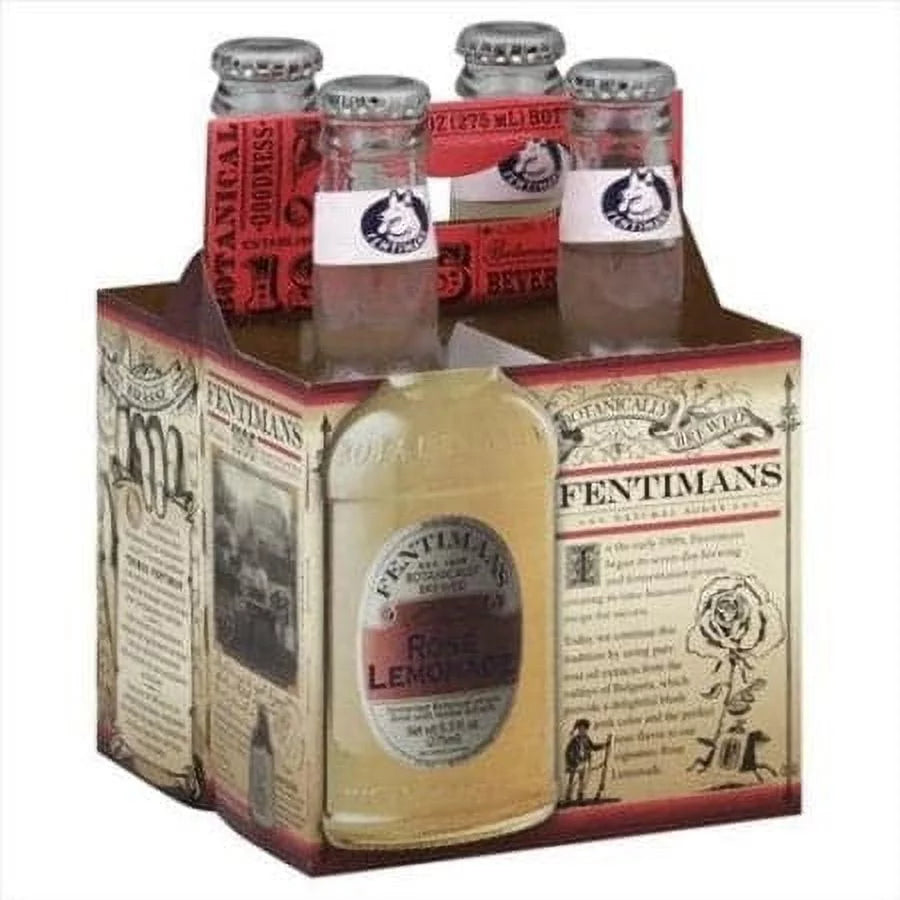 Fentimans Rose Lemonade, 9.3 oz 4Pk | Pack of 6