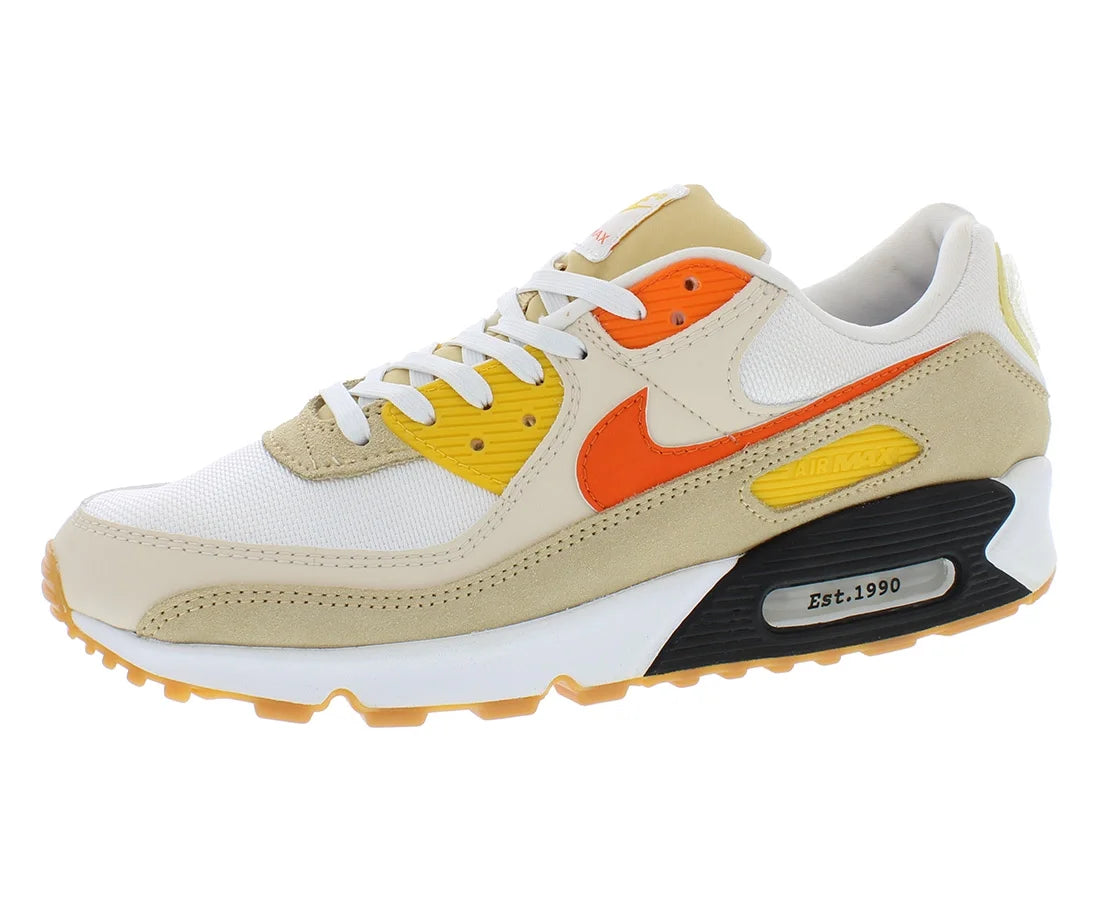 Nike Air Max 90 SE Unisex Shoes Size 10, Color: Summit White/Safety Orange