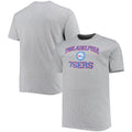 Men's Heathered Gray Philadelphia 76ers Big & Tall Heart & Soul T-Shirt