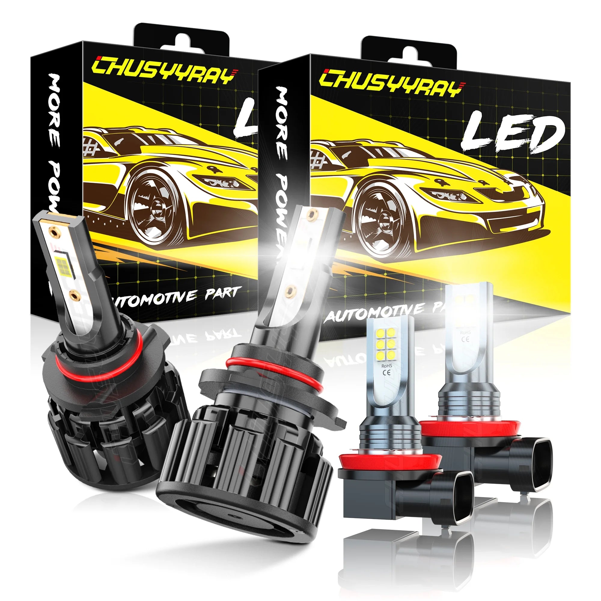 9012 LED Headlights + H8 Fog Light 4*Bulbs Combo Kit For Buick LaCrosse 2014 2015 2016£¬CHUSYYRAY