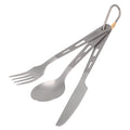 Lixada Spoon,Spoon Cutter With Set Picnic Cutter With Carabiner Picnic Cutlery 3 Piece Cutlery Picnic Cutlery Spoon Buzhi Jinmie Huiop Rookin