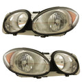 For 05 06 07 LaCrosse Allure Front Headlight Headlamp Head Light w/Bulb PAIR SET