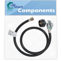 BBQ Gas Grill Propane Regulator Hose Replacement Parts for Weber 93780001 - Compatible Barbeque 41 Inch Regulator and Hose